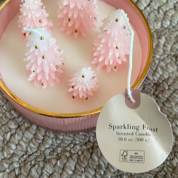 Viral Pink Christmas Tree Candle - Picture 3 of 4